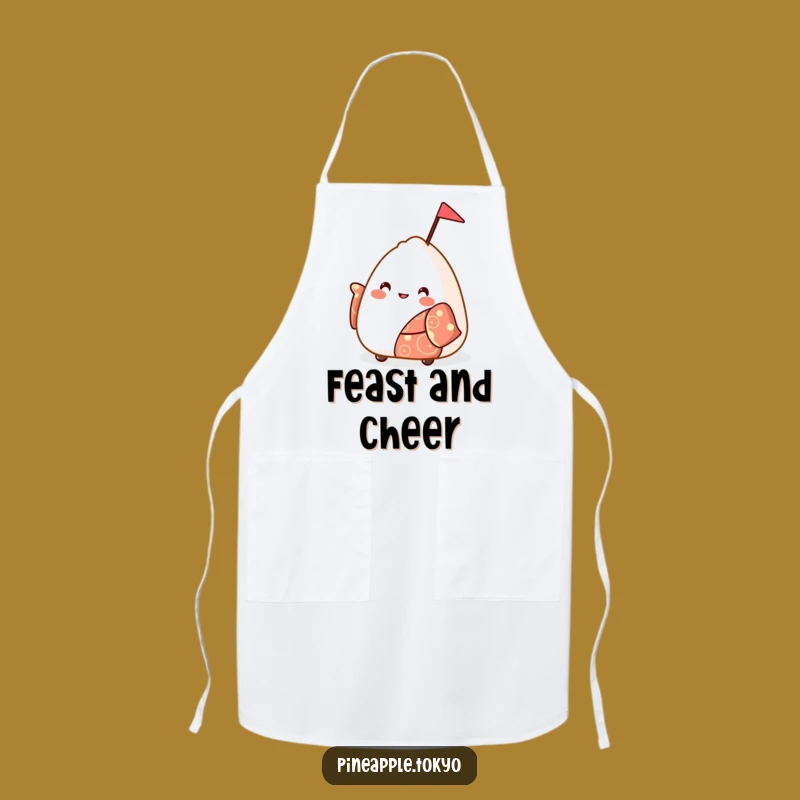 Funny Onigiri Kimono Apron: Cook with Cheer, Serve with Giggles!