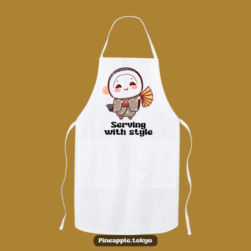 Funny Sushi Roll Kimono Apron: Cook with Grace, Serve with Laughter!