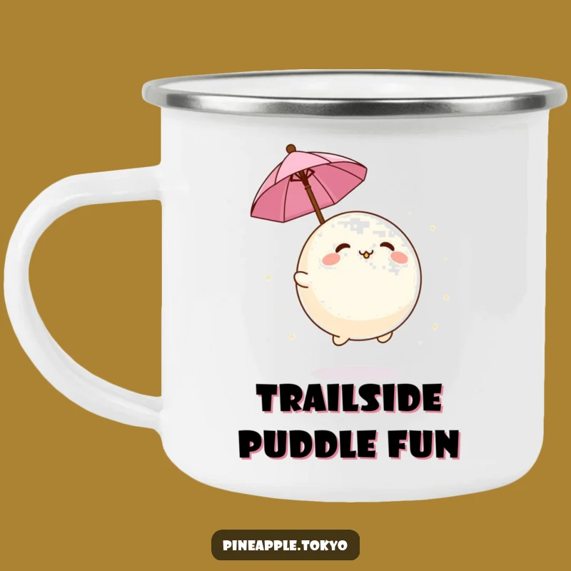 Funny Mochi Umbrella Camping Mug - Hilarious Outdoor Companion for Treat Lovers