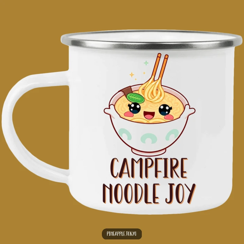Funny Ramen Bowl Camping Mug - Hilarious Outdoor Companion for Food Lovers