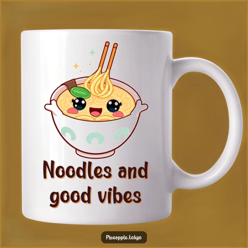 Funny Ramen Bowl Mug - Enthusiastic & Hilarious Gift for Noodle Lovers