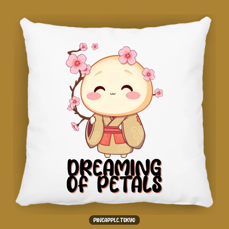 Funny Dorayaki Kimono Pillow: Cozy Comfort with Blooming, Hilarious Touches!