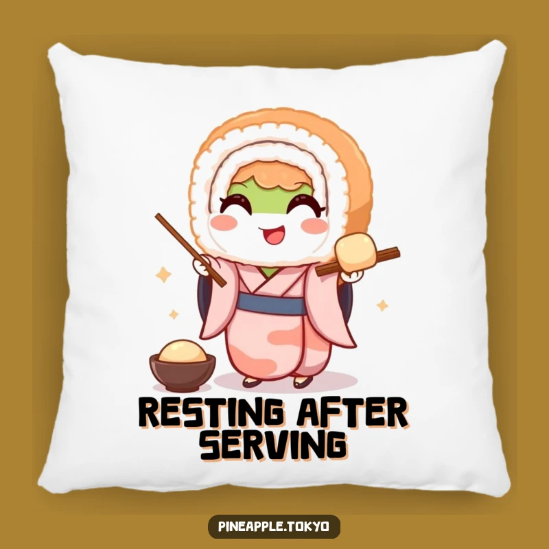 Funny Sushi Kimono Pillow: Cozy Comfort with Japanese Flair