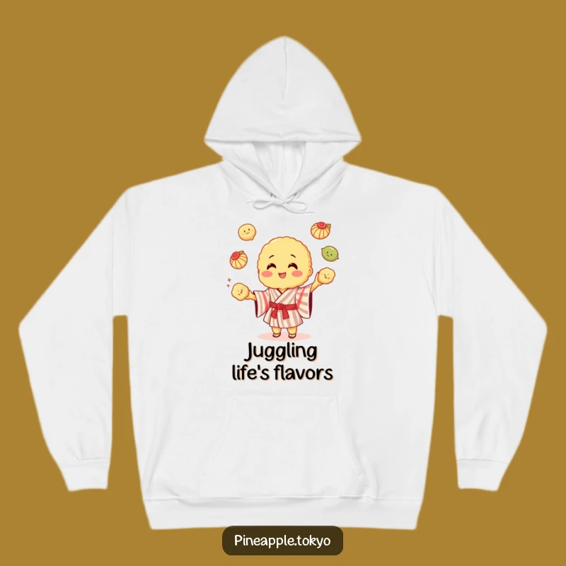 Funny Tempura Kimono Hoodie: Stay Warm with Juggling, Hilarious Vibes!