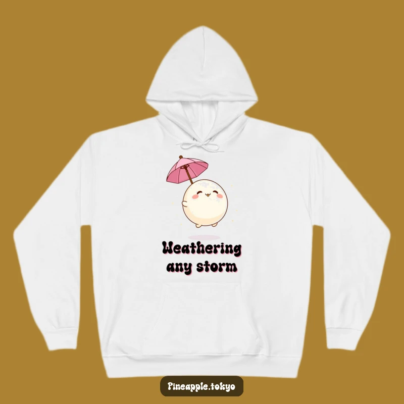 Funny Mochi Umbrella Hoodie - Cozy & Hilarious Comfort for Sweet Lovers