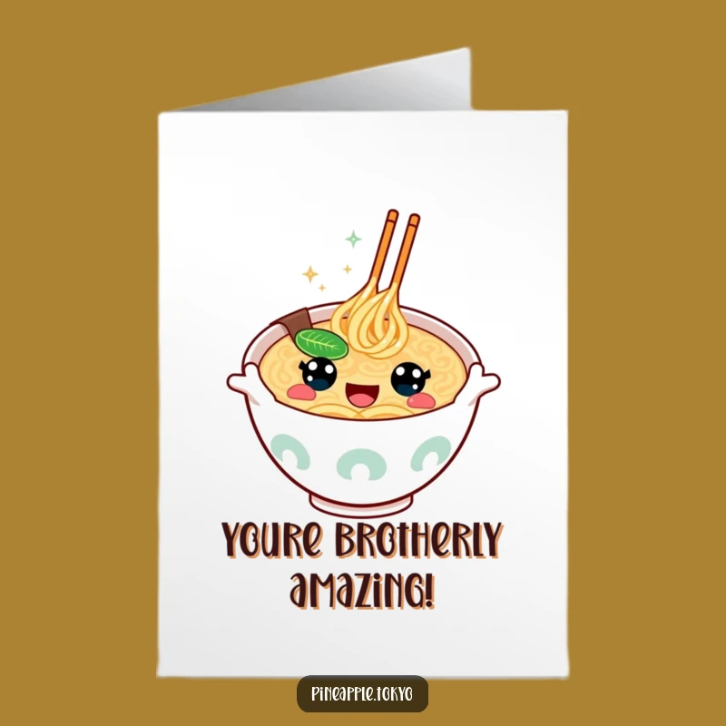 Free Printable Kawaii Ramen Congrats Card: Cheerful Noodles Celebration Downloadable Gift
