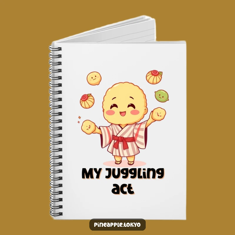 Funny Tempura Kimono Notebook: Jot Down Ideas with Juggling Energy!