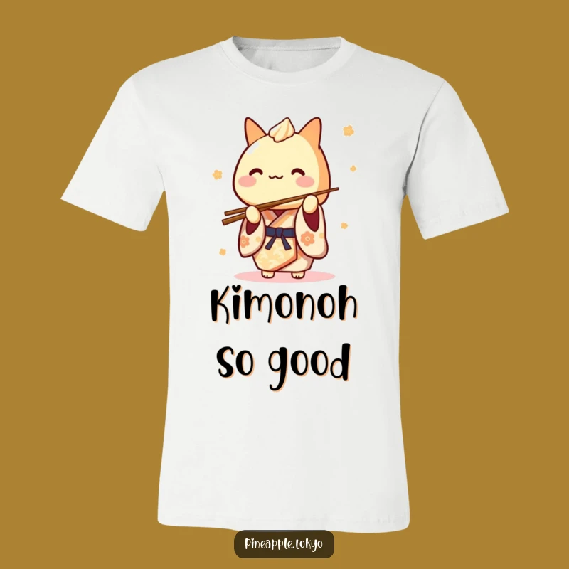 Funny Kimono Tamagoyaki T-Shirt: Cute Chef Balancing Chopsticks, Perfect Gift