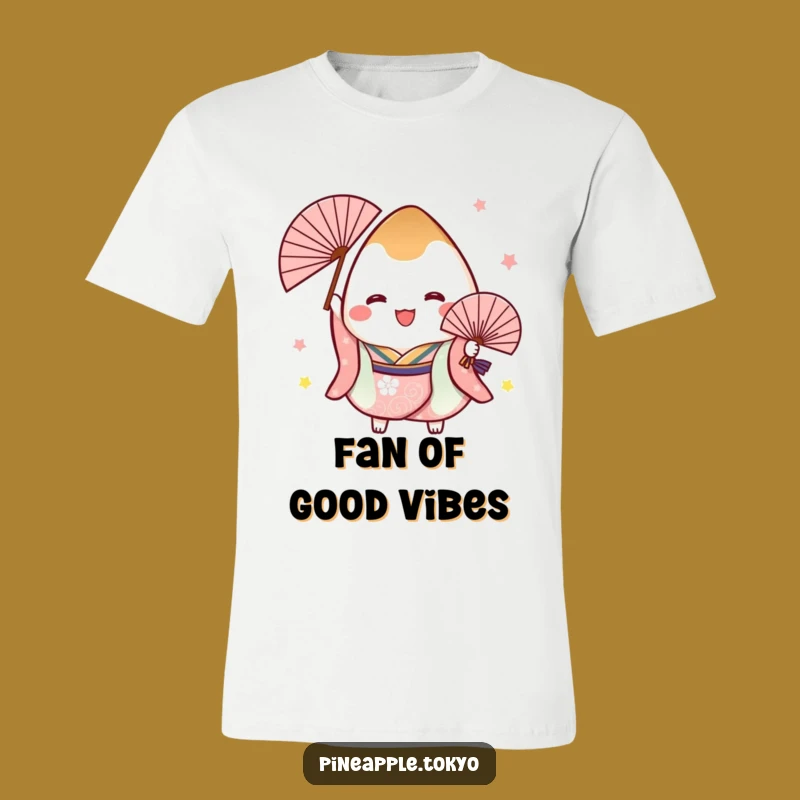 Funny Onigiri Kimono T-Shirt: Joyful Japanese Apparel