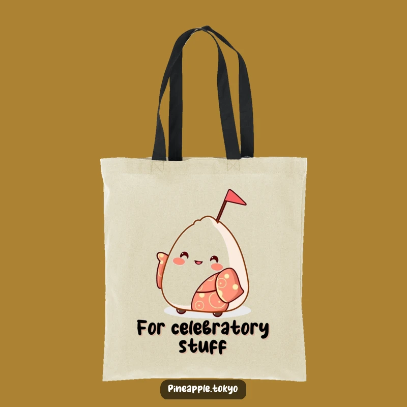 Funny Onigiri Kimono Tote Bag: Carry Your Joyful Spirit Everywhere!