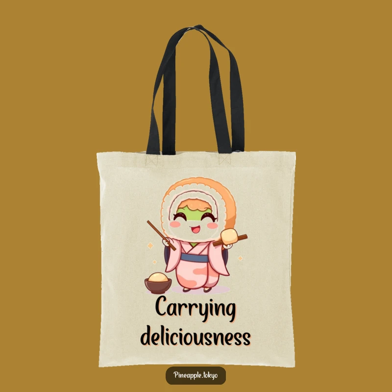 Funny Sushi Kimono Tote Bag: Carry Your Treats with Style