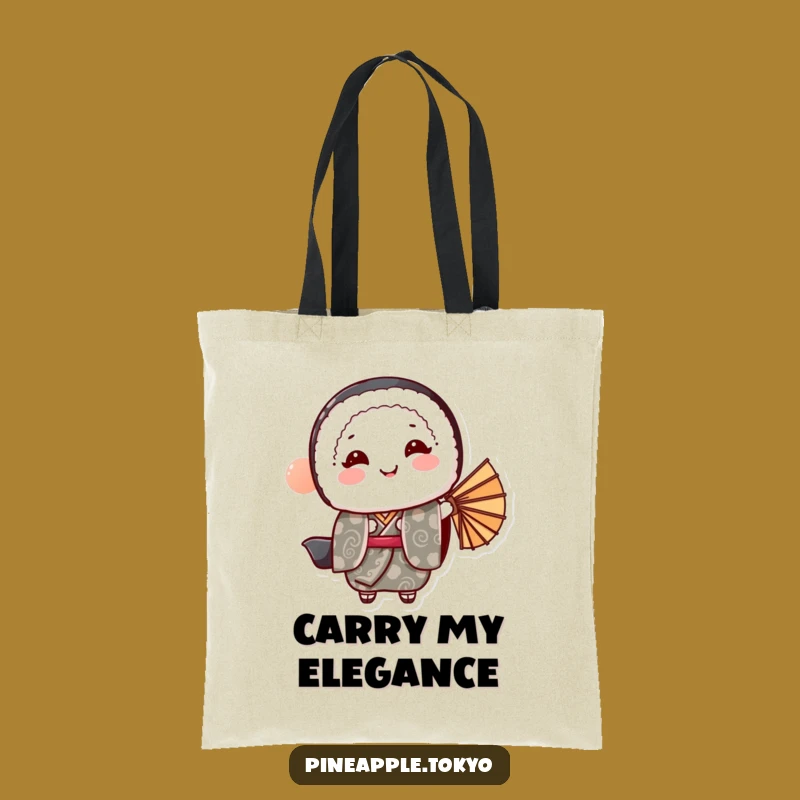 Funny Sushi Roll Kimono Tote Bag: Carry Your Essentials with Grace & Humor!